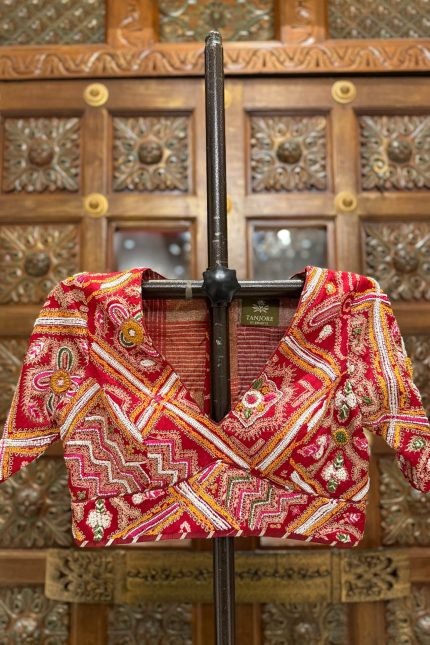 Red Bandhani Blouse