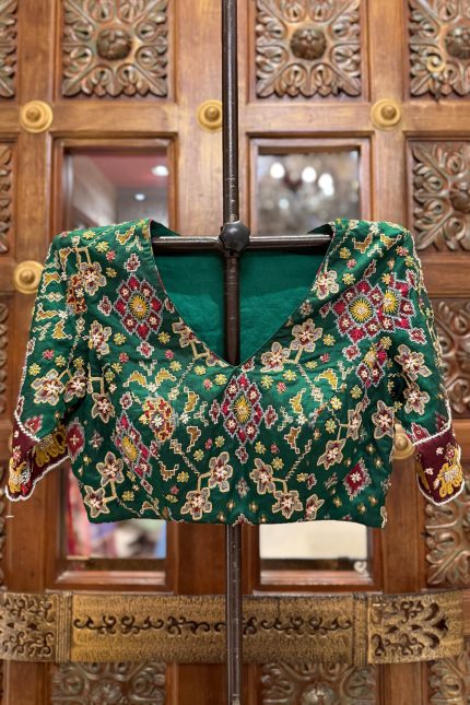 Green Patola Blouse