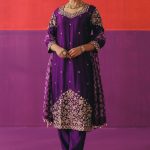 Baingani Phool Kurta Set